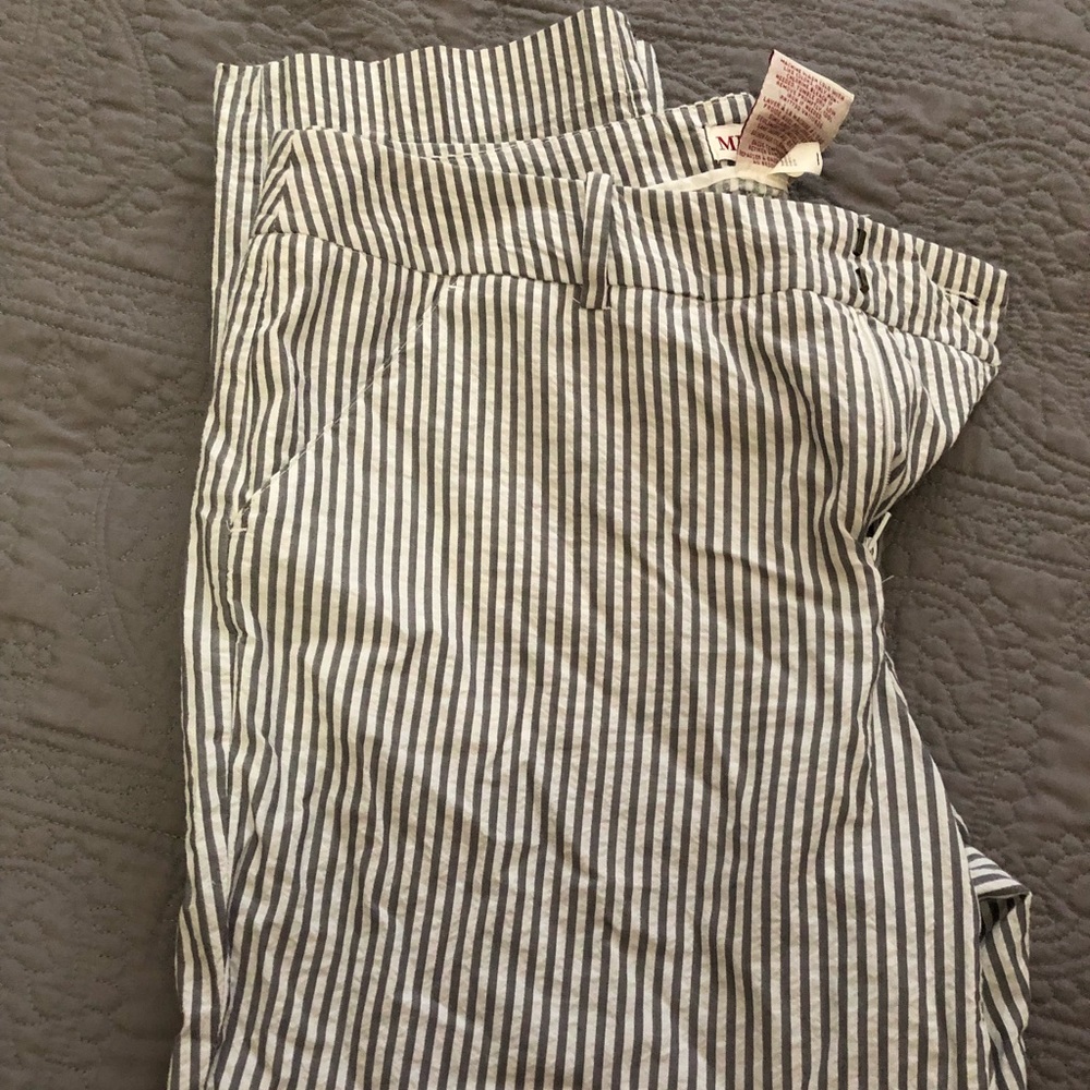 Merona seersucker crop pants